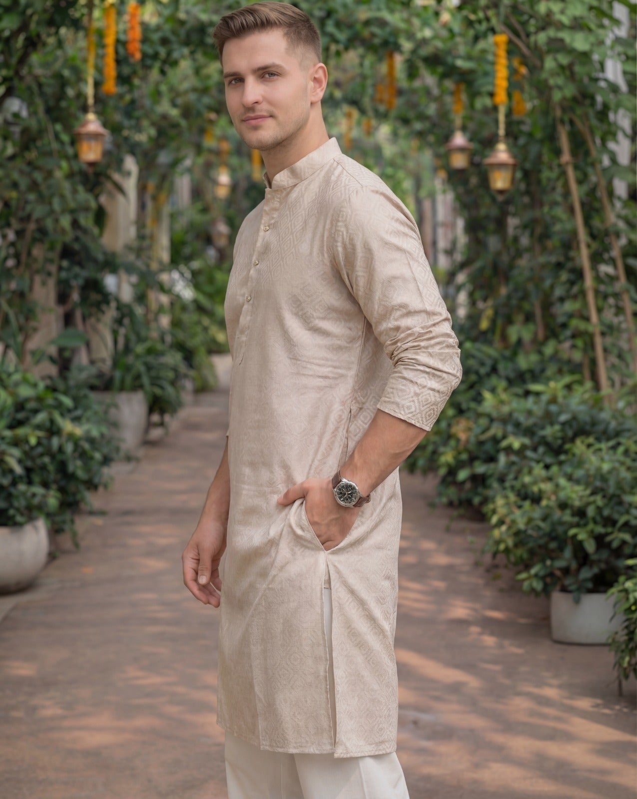 Brown Kurta