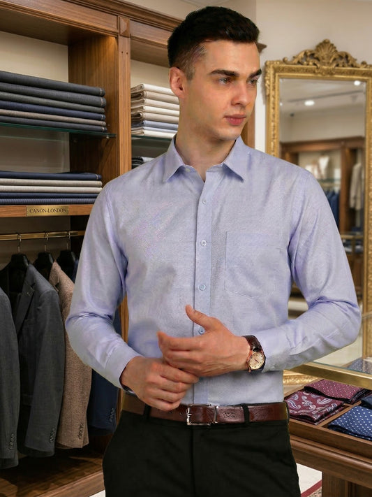 Solid light blue Formal Shirt