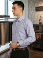 Solid light blue Formal Shirt