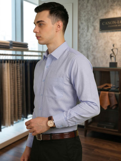 Solid light blue Formal Shirt